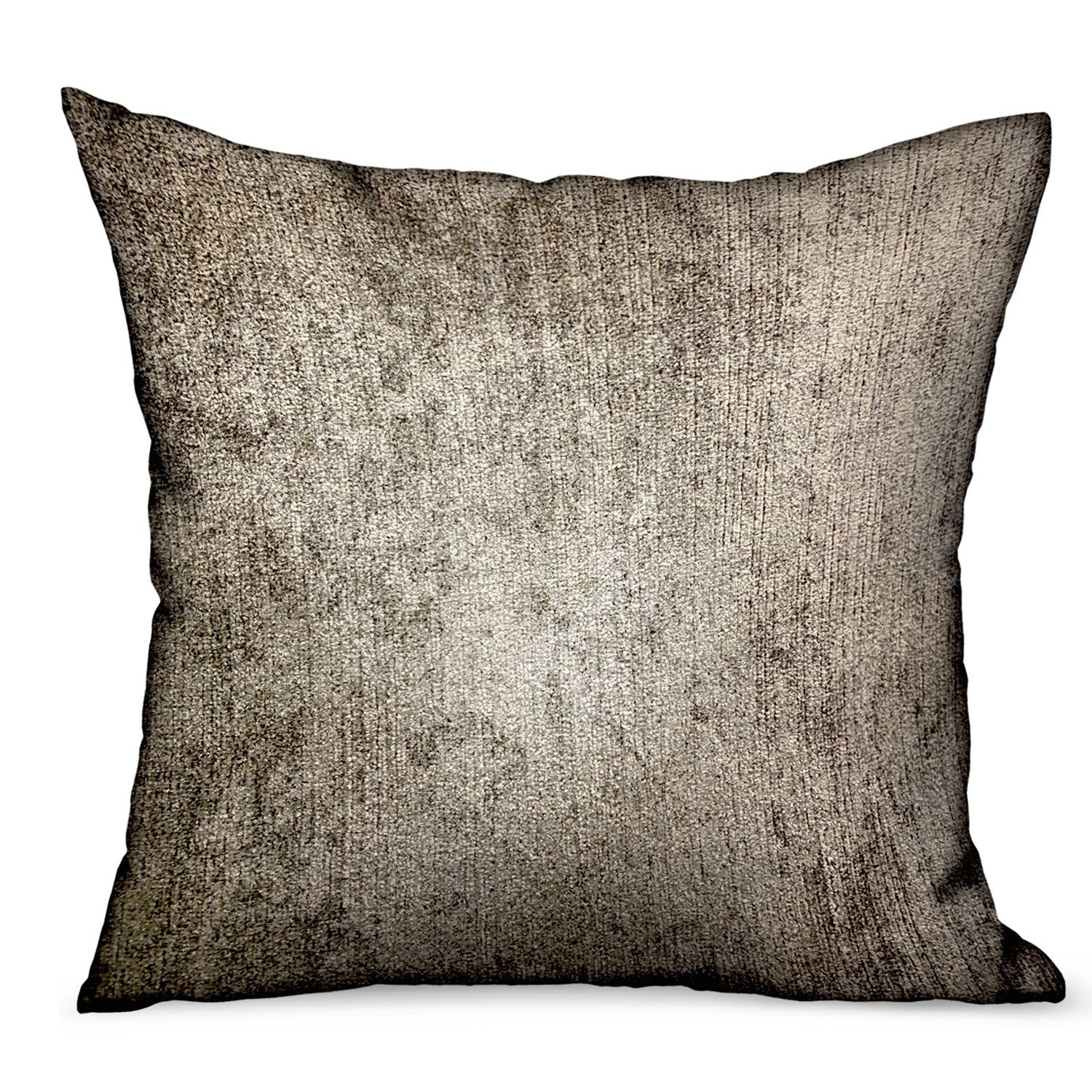 Harbor Sky Brown Solid Luxury Throw Pillow showcasing handcrafted fabric and invisible zipper, perfect for indoor and outdoor use.