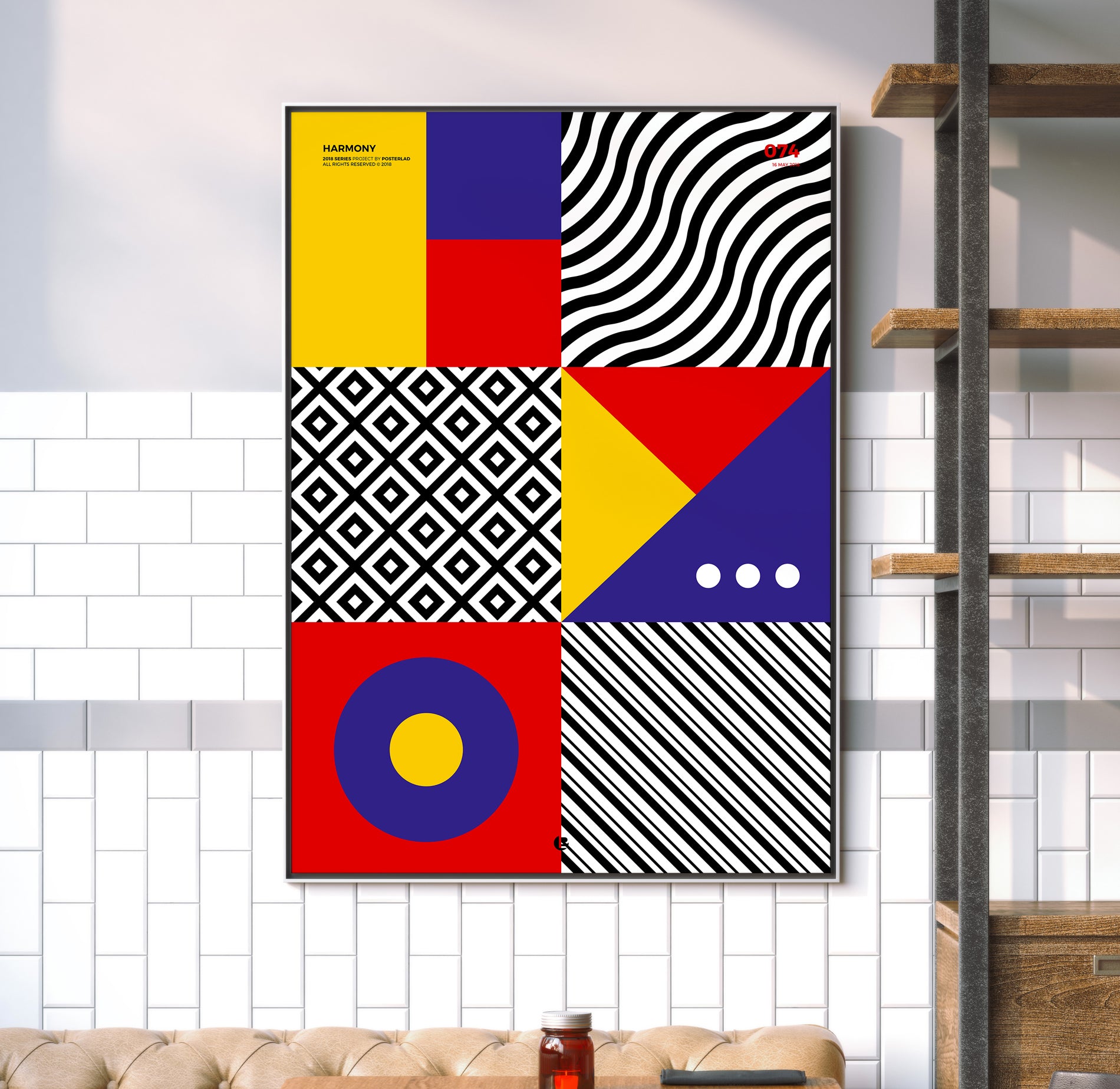 A beautiful Harmony poster featuring vibrant colors and elegant design, printed on thick matte paper, perfect for home or office decor.