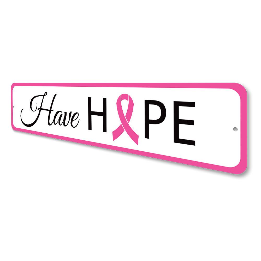 A beautifully crafted Have Hope Sign made from high-quality aluminum, featuring a customizable design perfect for home decor.