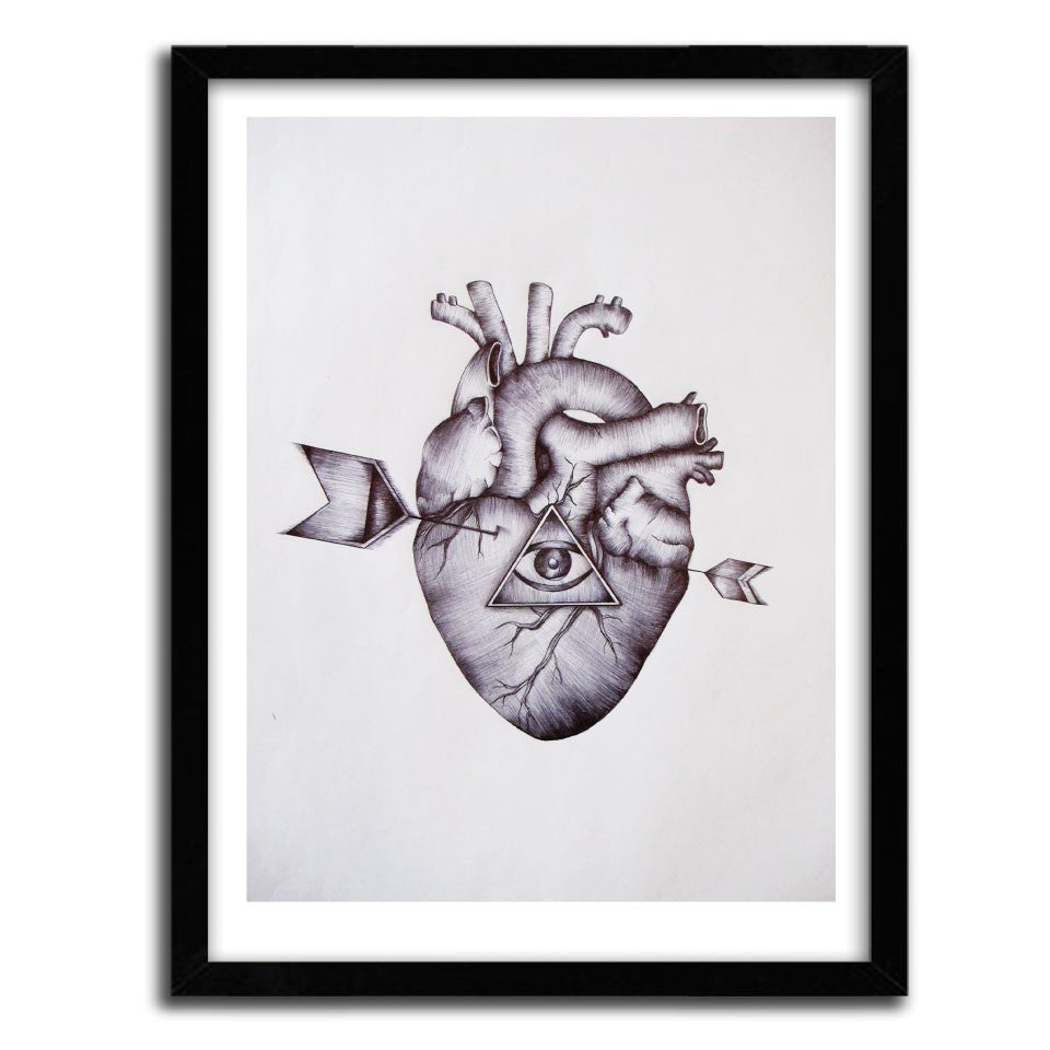 HEART BY FAVRY art print on fine arts paper, showcasing vibrant colors and intricate details, limited edition with certificate of authenticity.