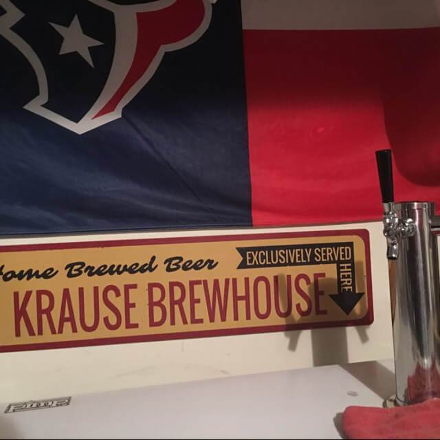 Home Brewed Beer Sign made of durable aluminum, featuring customizable text and pre-drilled holes for easy mounting.