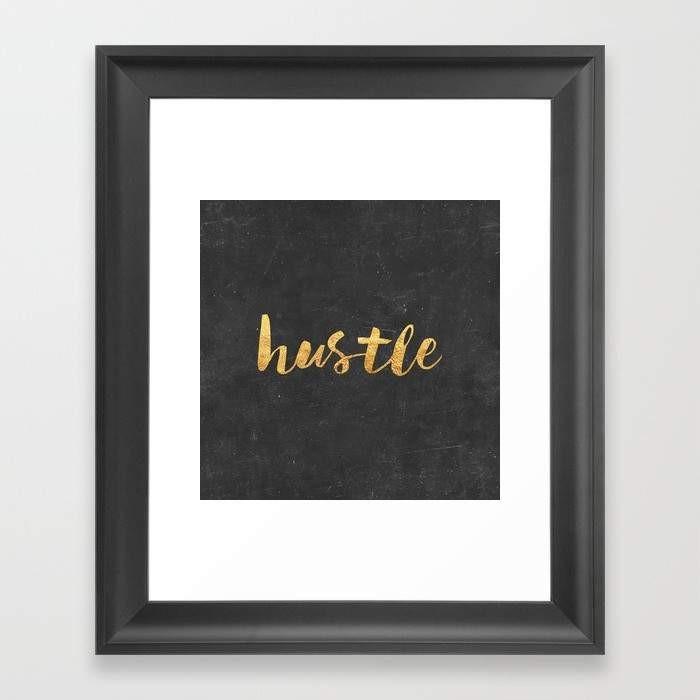 Hustle Vector frame made of solid wood with a contemporary angular profile, showcasing an art print behind shatterproof acrylic.