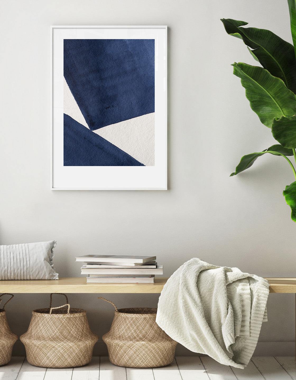 Japandi III giclée print featuring contemporary minimal design with watercolour artwork on premium heavyweight paper.