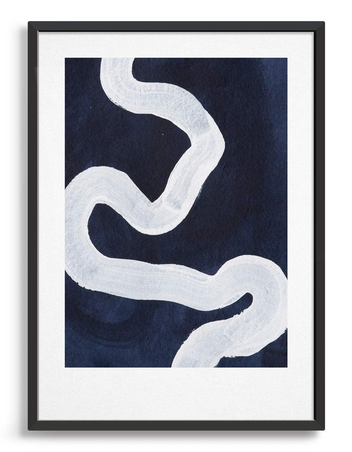 Japandi II giclée art print featuring abstract designs on textured handmade Indian Khadi paper, showcasing natural elegance.