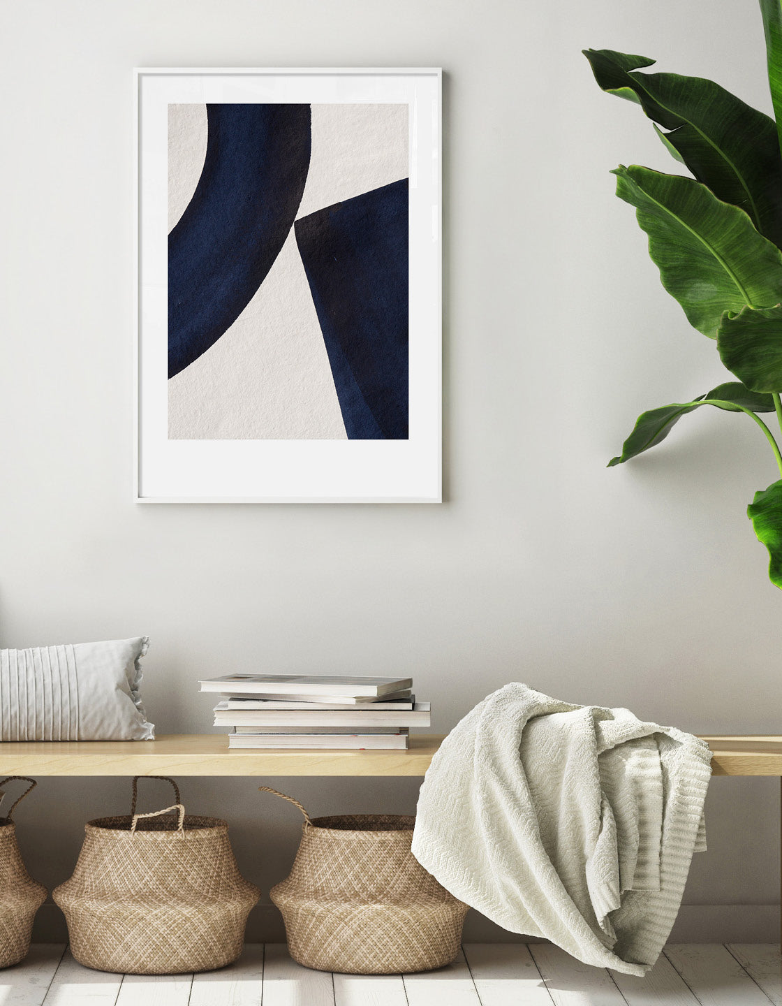 Japandi IX abstract print featuring natural textures and earthy tones, ideal for Scandi and Japanese interiors.