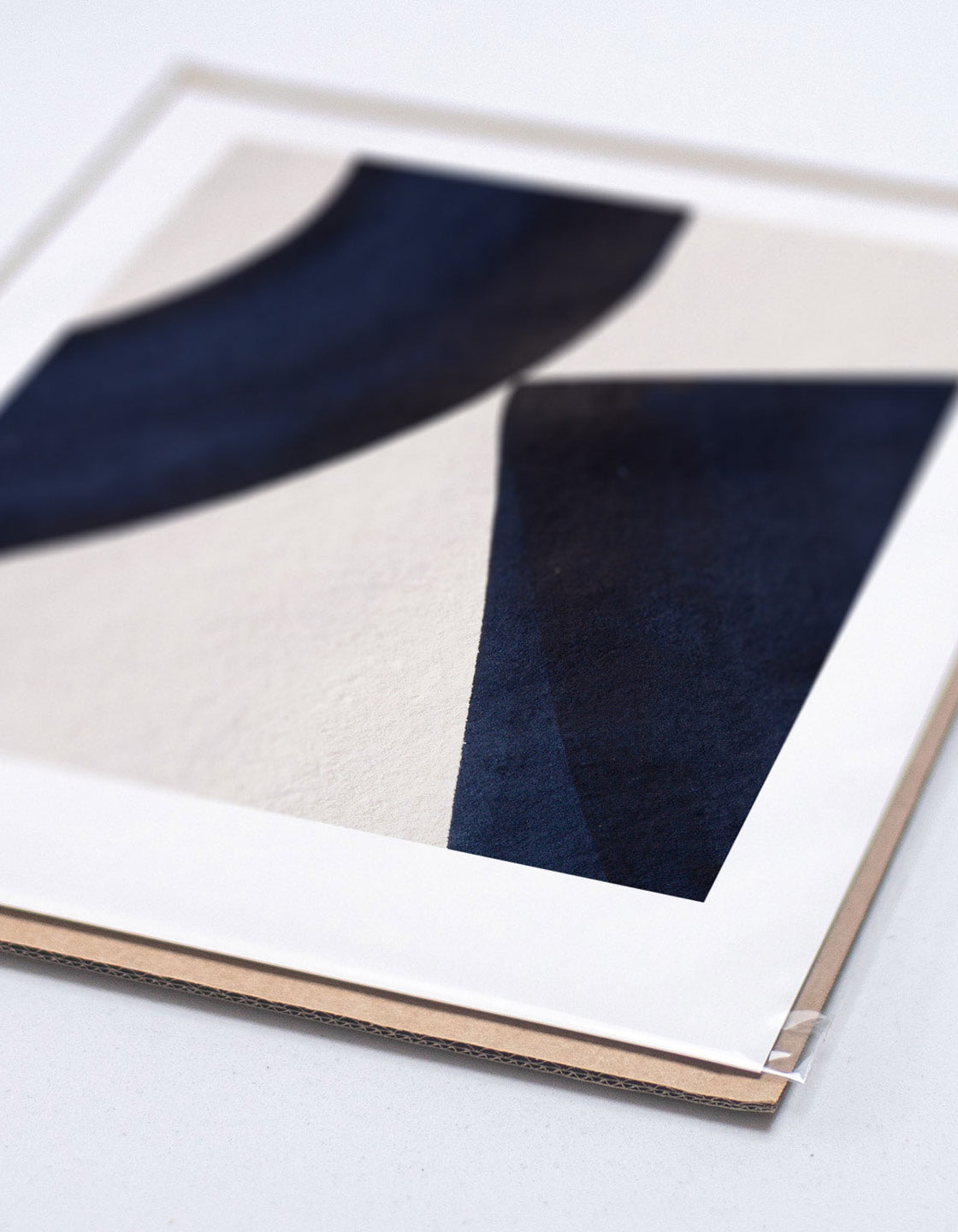 Japandi IX abstract print featuring natural textures and earthy tones, ideal for Scandi and Japanese interiors.