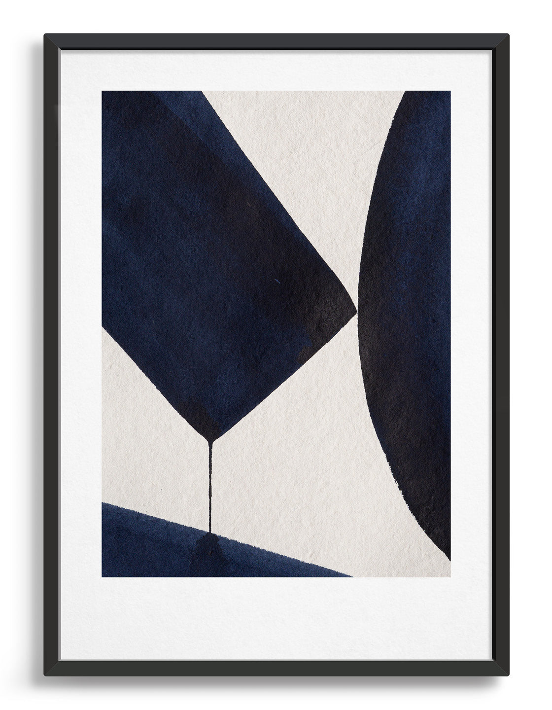 Japandi VIII giclée reproduction art on handmade Indian Khadi paper featuring abstract design and natural texture.