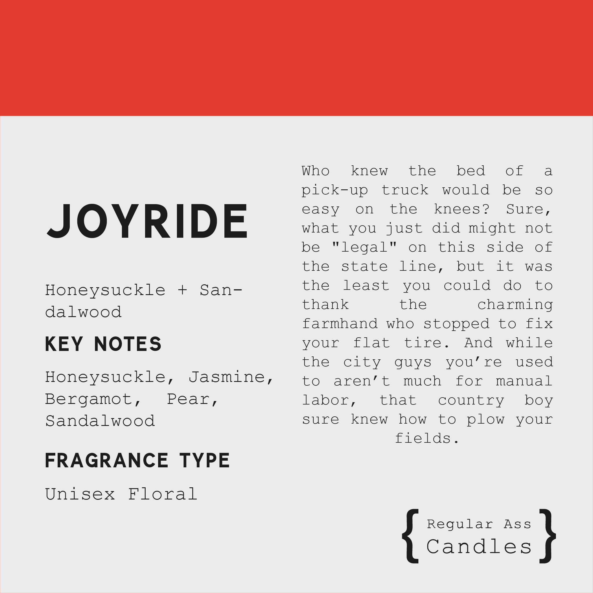 Joyride Honeysuckle + Sandalwood 11oz Candle in a stylish jar, showcasing its eco-friendly design and inviting floral scent.