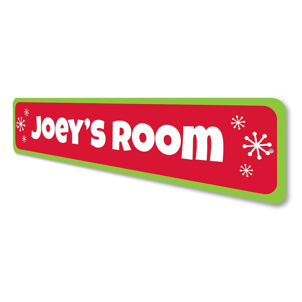 A colorful Kids Christmas Sign featuring festive designs, perfect for holiday decorations and customizable for personal messages.