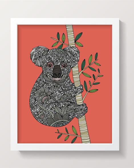 Beautiful Koala artwork printed on 8x10 photographic paper, showcasing vibrant colors and intricate details.