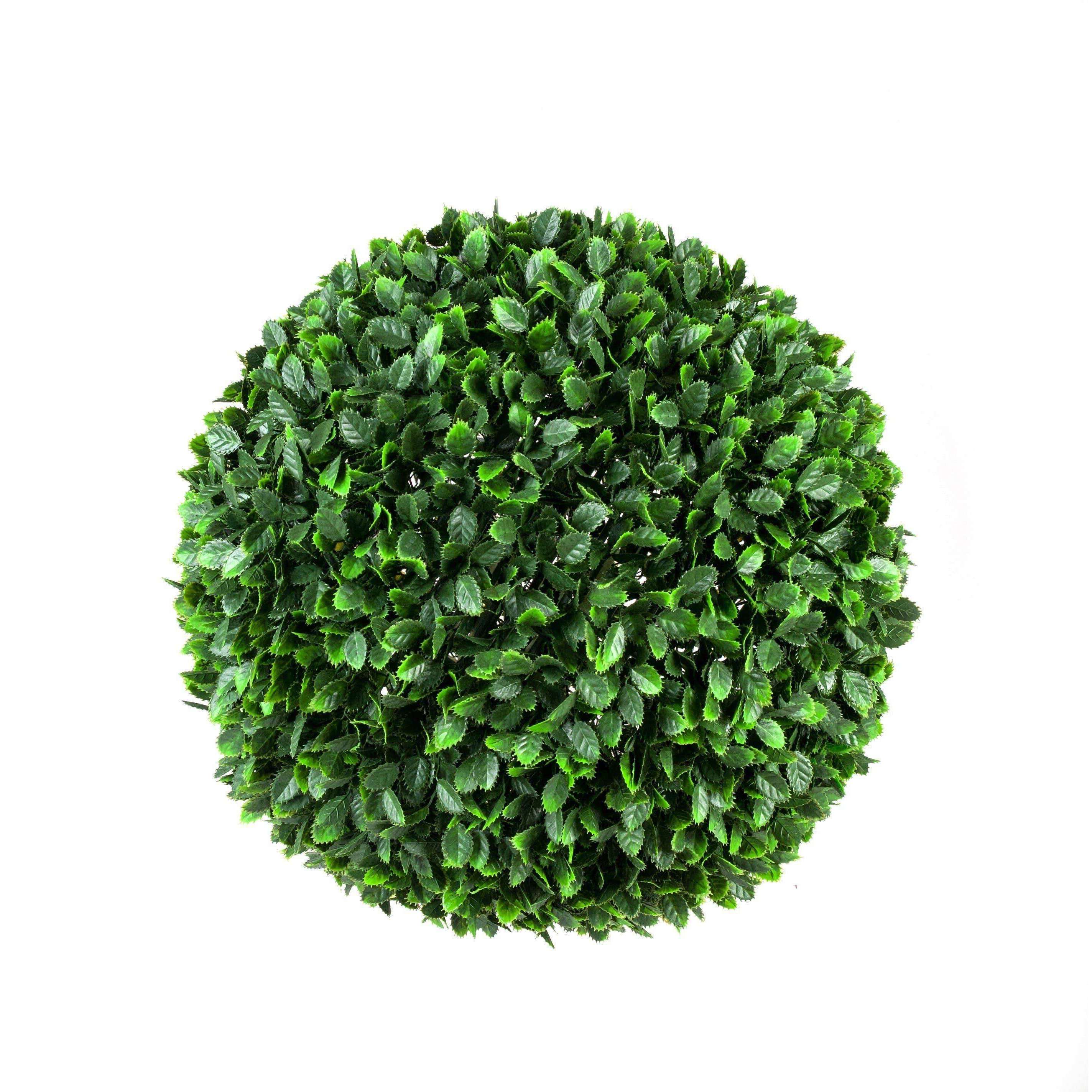 Large Artificial UV Resistant Rose Topiary Ball, 44cm in diameter, featuring vibrant, realistic roses perfect for indoor and outdoor decor.