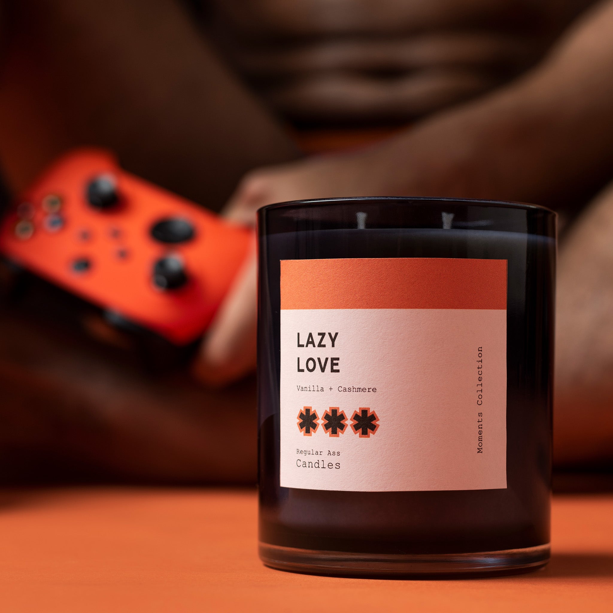 Lazy Love Pear + Cashmere 11oz Candle in a reusable jar, showcasing its eco-friendly design and inviting aroma.