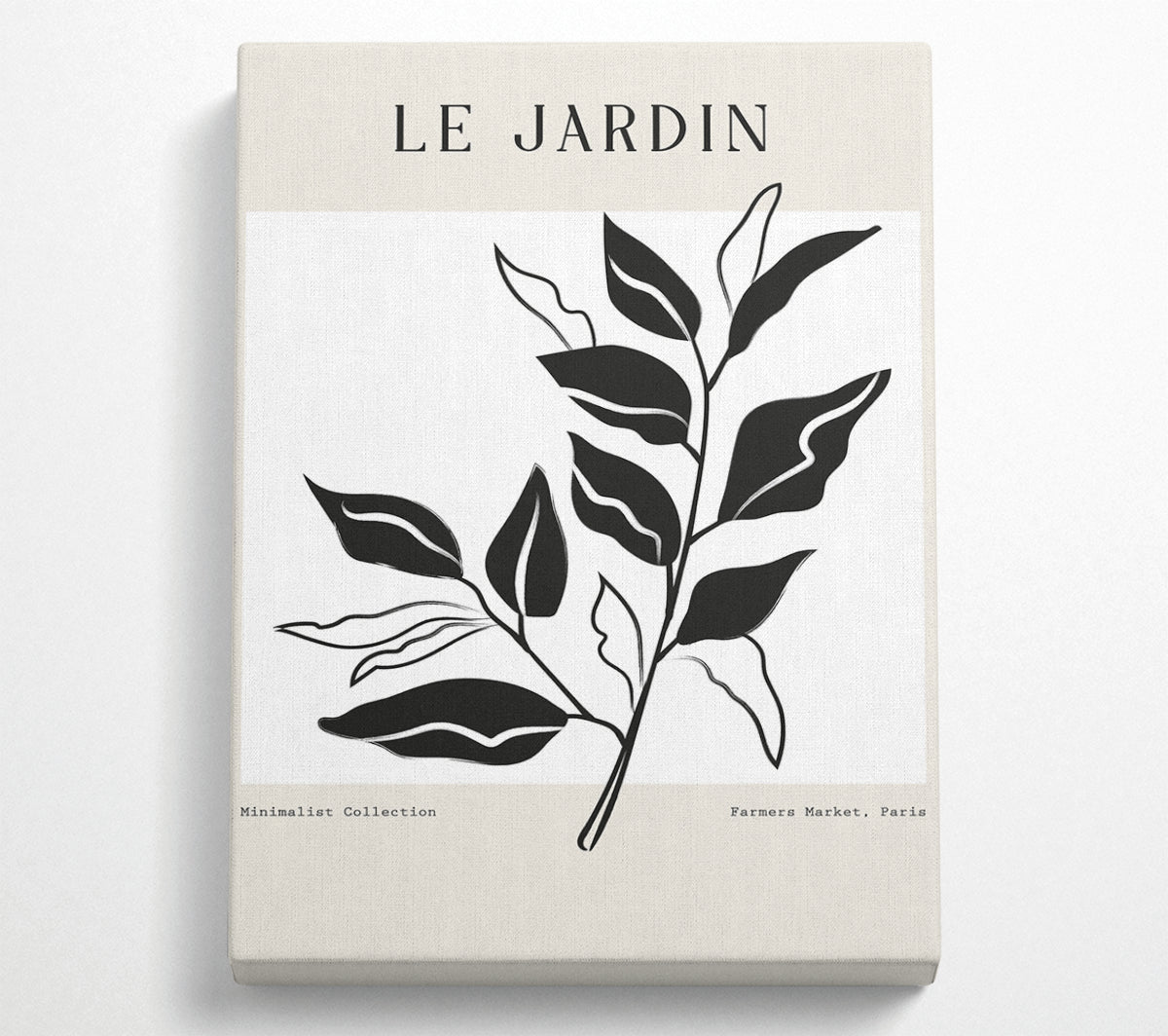 Le Jardin Flowers canvas print featuring vibrant floral design on a coated polyester canvas, mounted on a sturdy 44mm box frame.