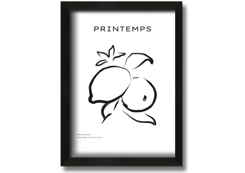 A vibrant Lemons Ink framed print showcasing bright colors and unique patterns, ready to hang.