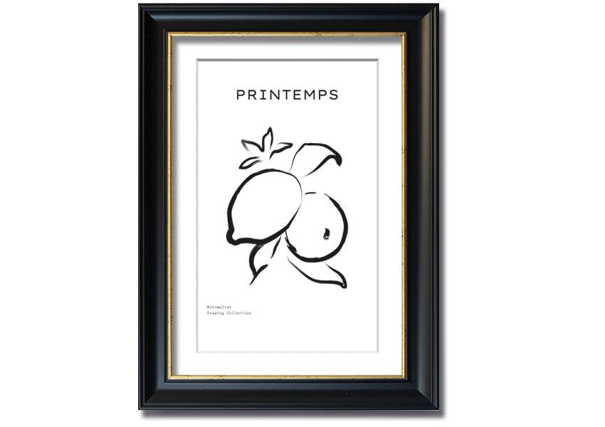 A vibrant Lemons Ink framed print showcasing bright colors and unique patterns, ready to hang.