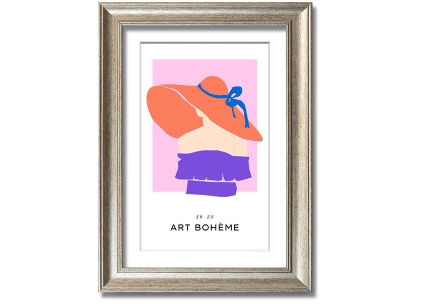 A stylish framed print of London Fashion, showcasing vibrant colors and intricate details, ready to hang on the wall.