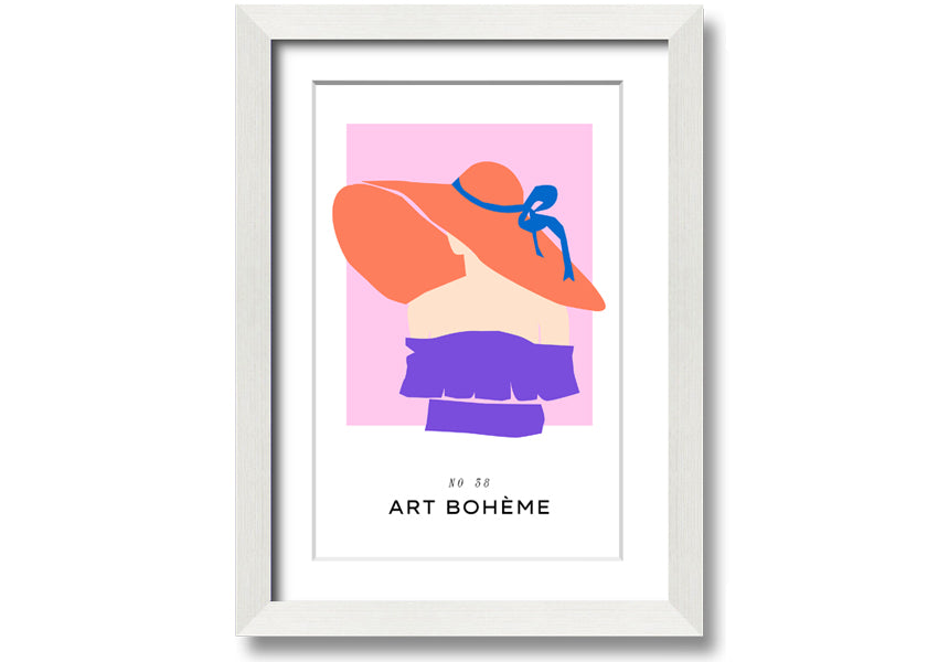 A stylish framed print of London Fashion, showcasing vibrant colors and intricate details, ready to hang on the wall.