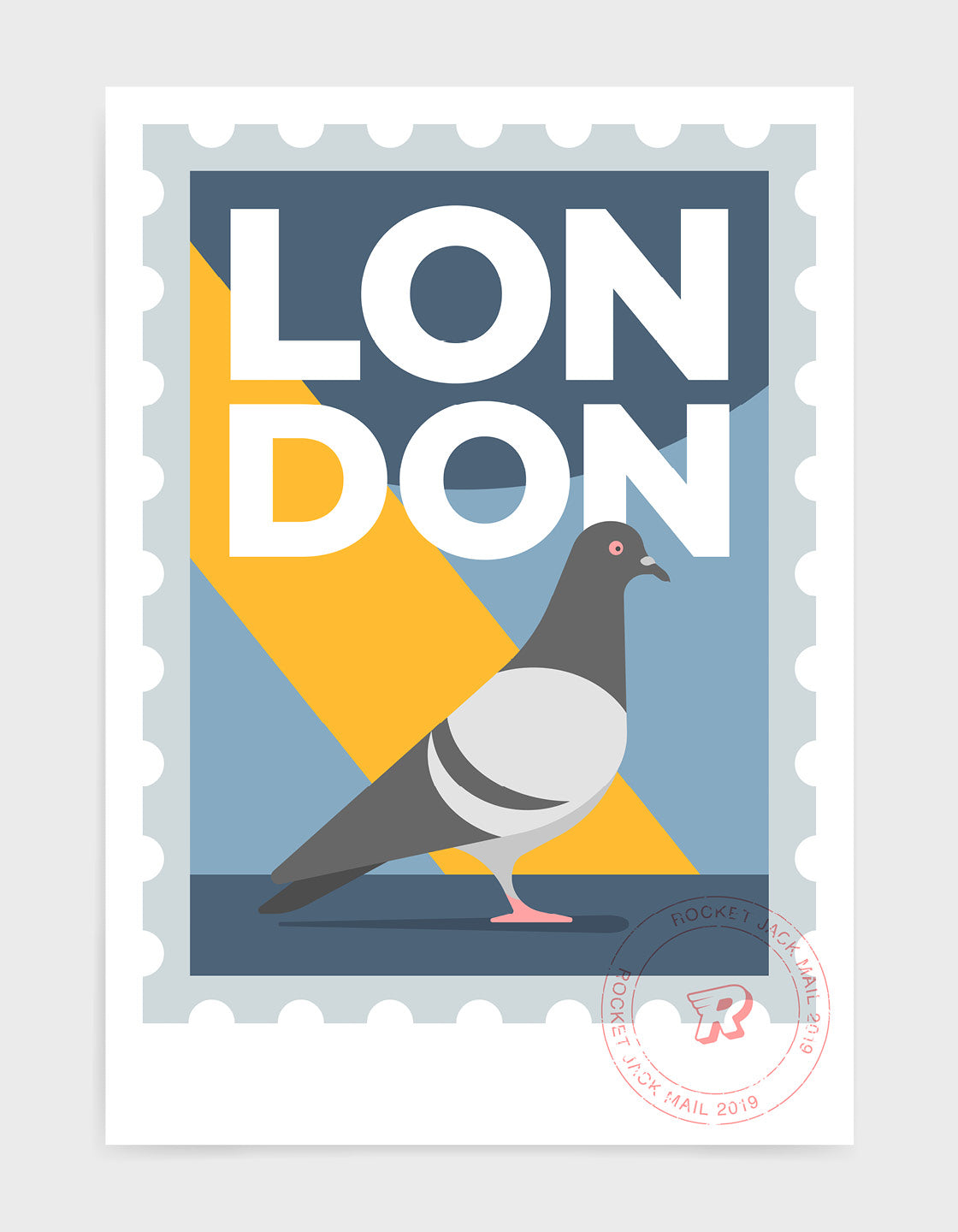 Customizable London city travel poster featuring iconic landmarks with space for personalized text.