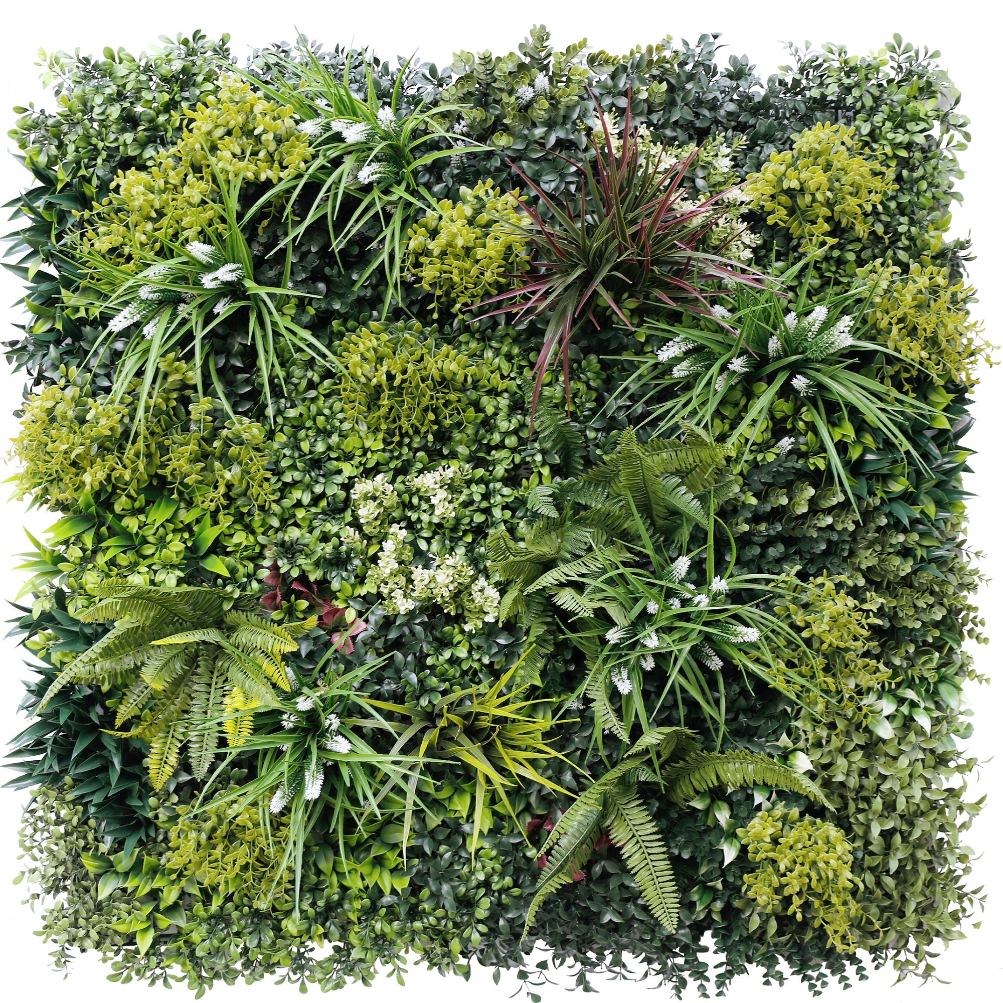 Luxury Lush Spring Vertical Garden featuring dense, lifelike evergreen foliage, perfect for indoor and outdoor use.