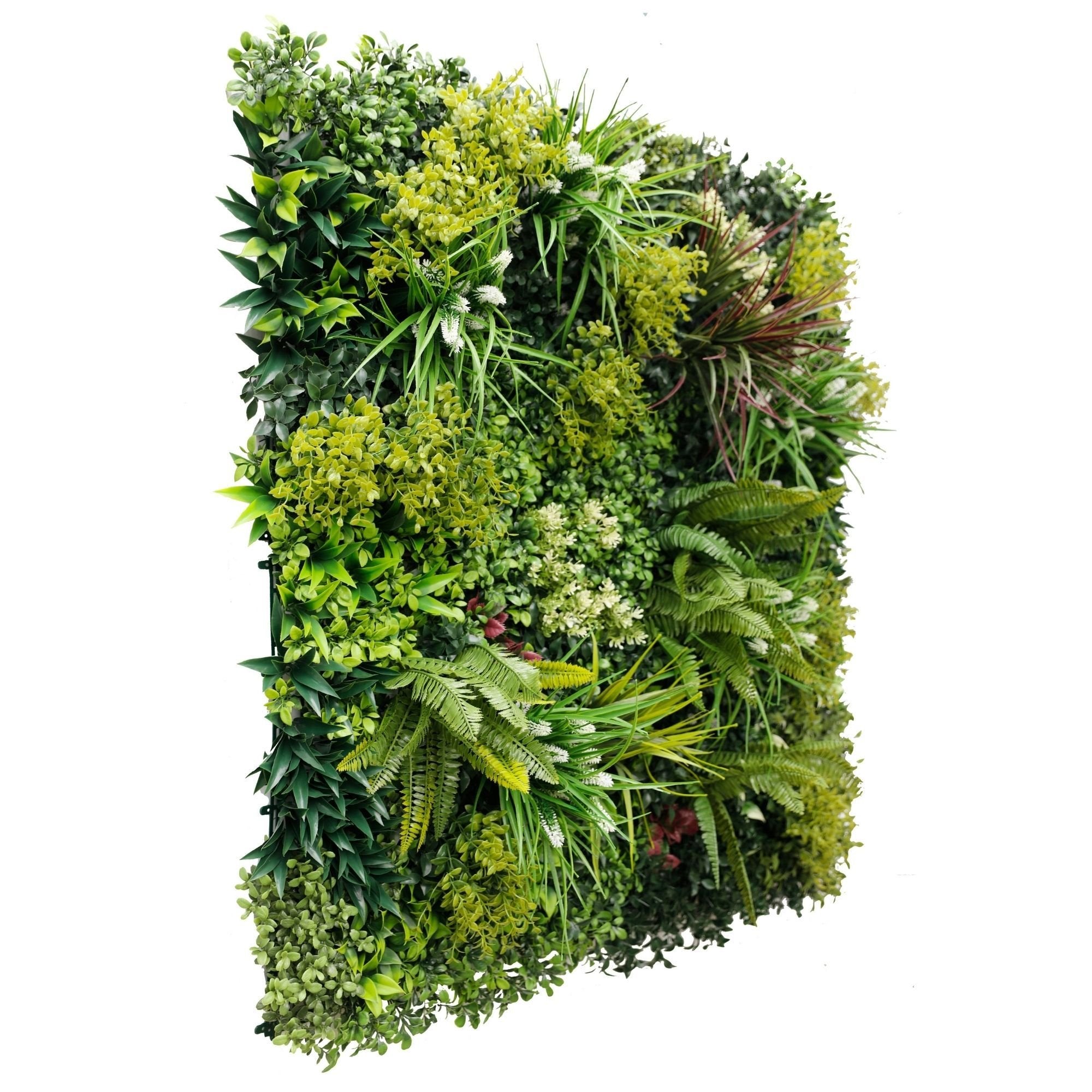 Luxury Lush Spring Vertical Garden featuring dense, lifelike evergreen foliage, perfect for indoor and outdoor use.