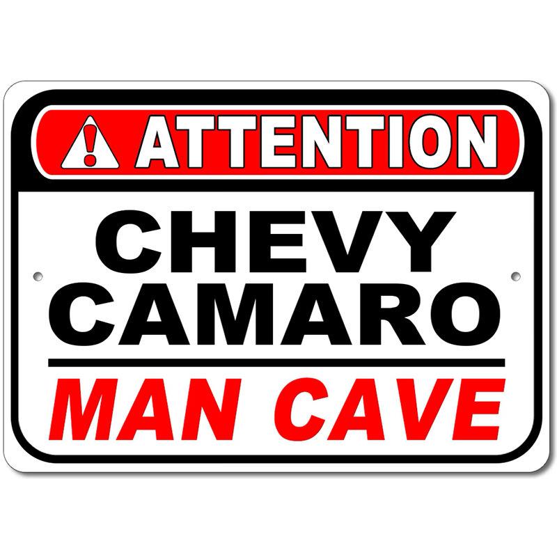 Customizable aluminum Man Cave Car Sign featuring various car brands, perfect for decorating garages and game rooms.