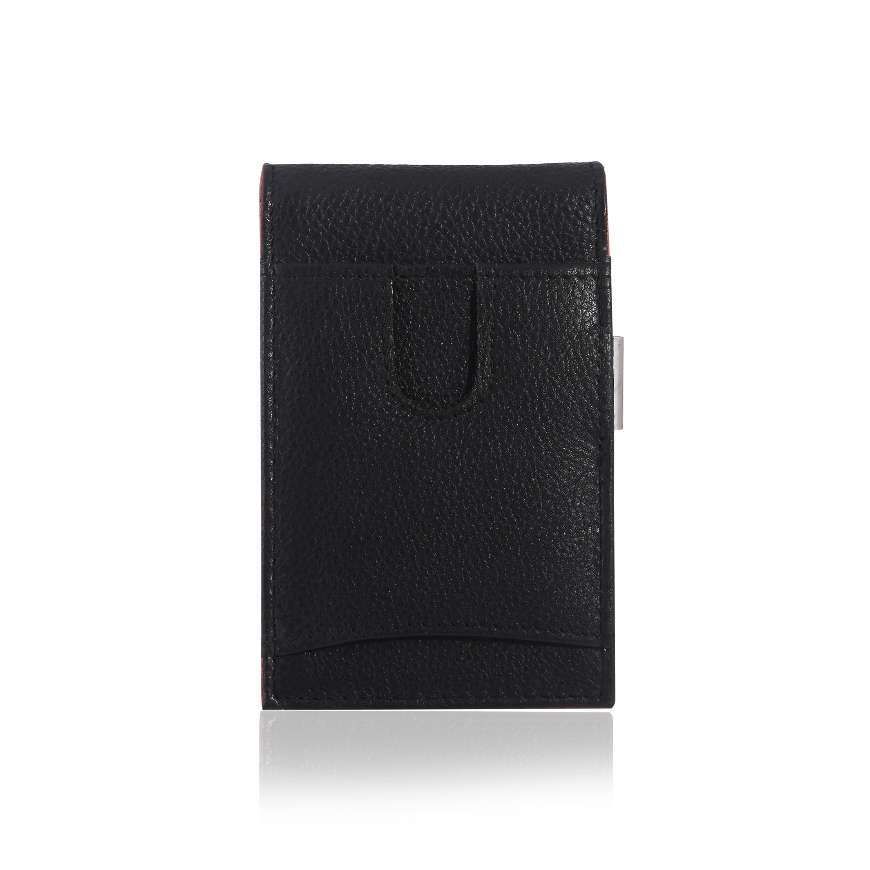 Mens Slim Wallet with Money Clip, featuring RFID blocking technology, bifold design, and integrated money clip for secure cash storage.