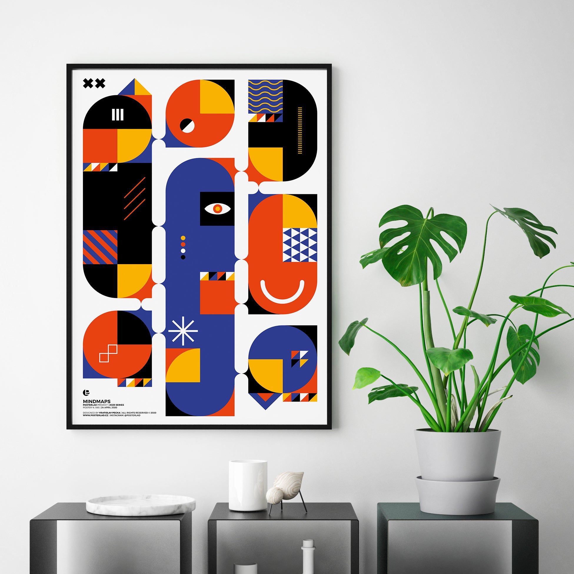 A vibrant Mindmaps poster on thick matte paper, showcasing intricate designs and colors, perfect for home or office decor.