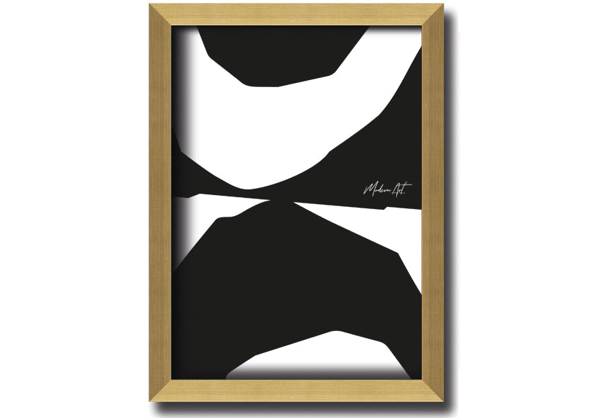 Modern Abstract Shaves framed print with vibrant colors and unique design, available in various frame colors, ready to hang.