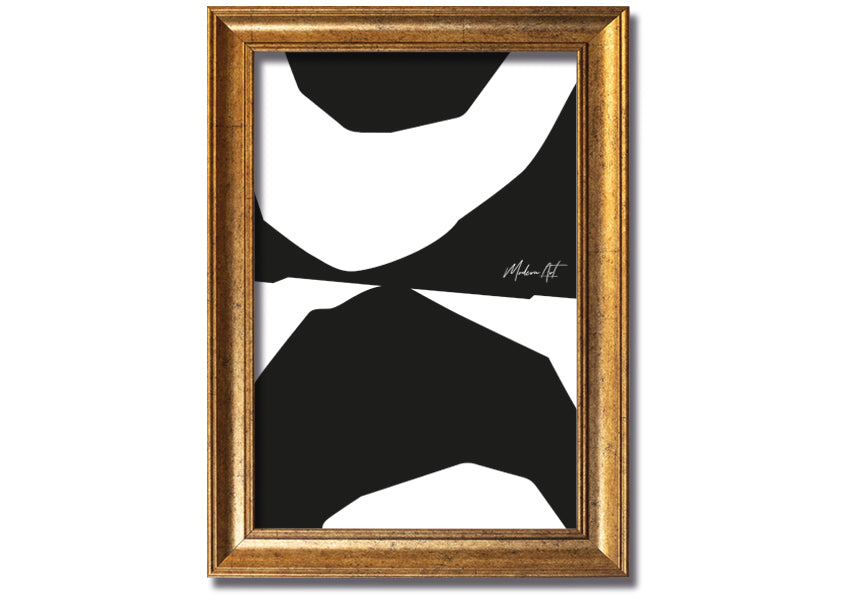 Modern Abstract Shaves framed print with vibrant colors and unique design, available in various frame colors, ready to hang.