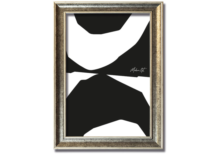 Modern Abstract Shaves framed print with vibrant colors and unique design, available in various frame colors, ready to hang.