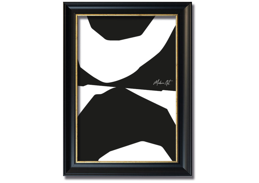 Modern Abstract Shaves framed print with vibrant colors and unique design, available in various frame colors, ready to hang.