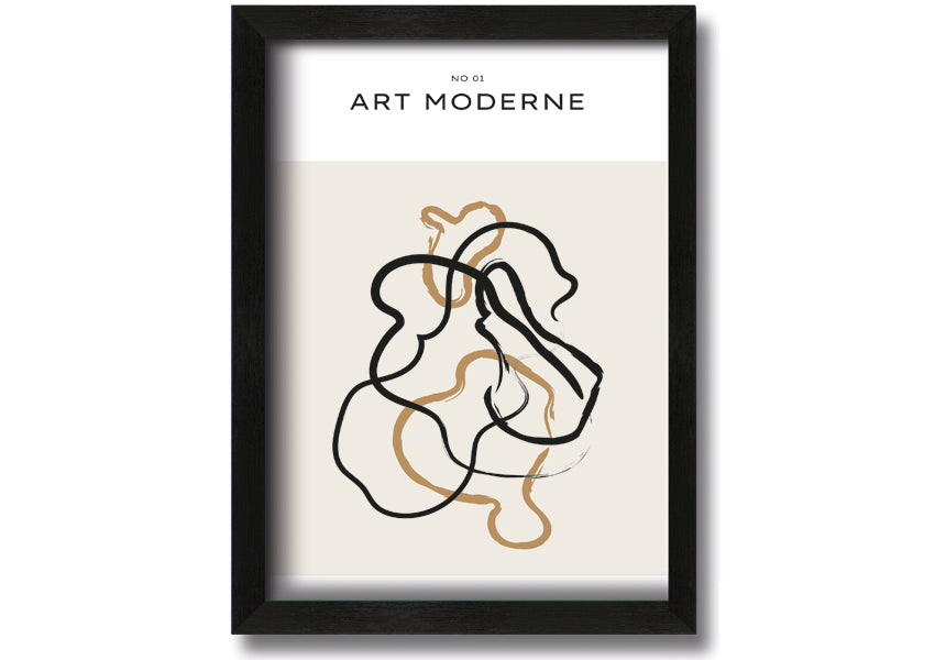 Modern Art Mix framed print in various frame colors, showcasing contemporary design, ready to hang.