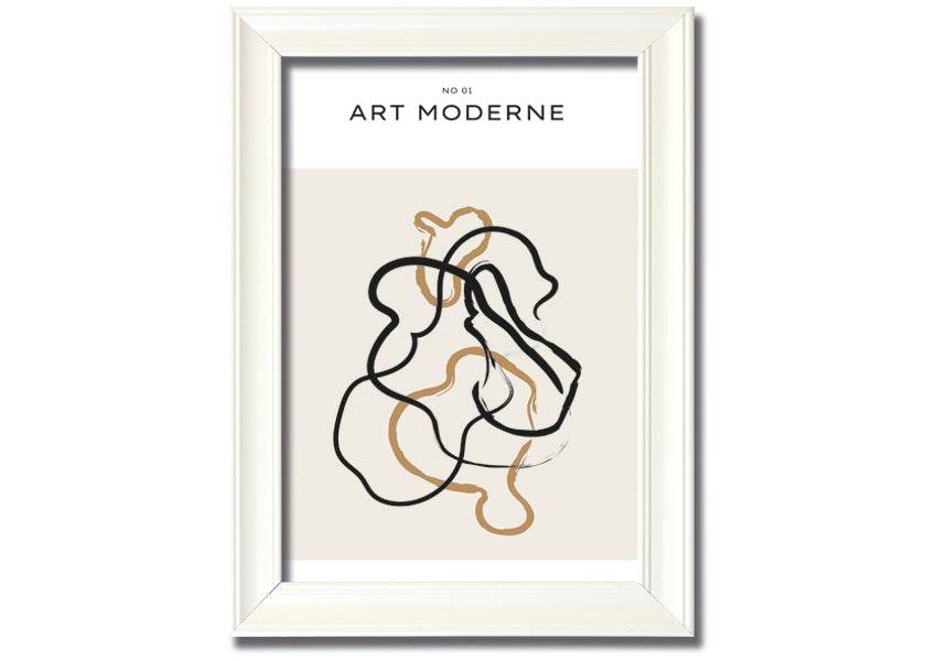 Modern Art Mix framed print in various frame colors, showcasing contemporary design, ready to hang.