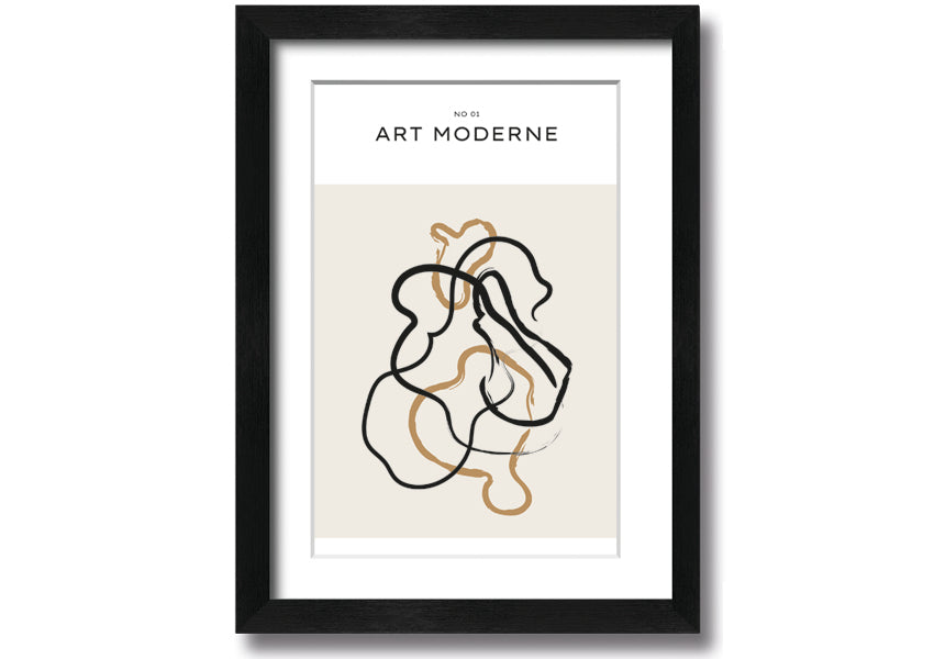 Modern Art Mix framed print in various frame colors, showcasing contemporary design, ready to hang.