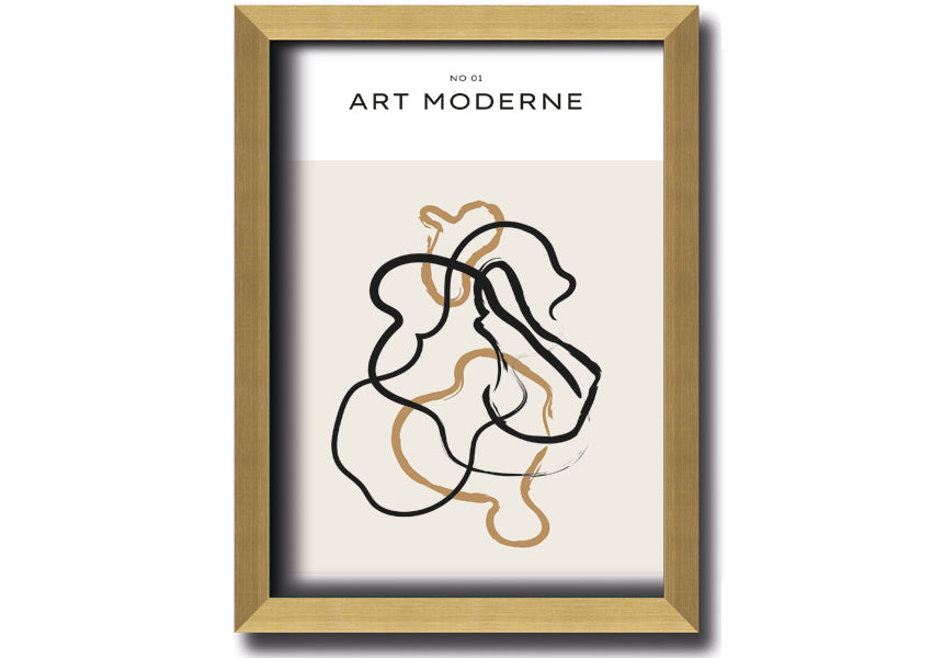 Modern Art Mix framed print in various frame colors, showcasing contemporary design, ready to hang.