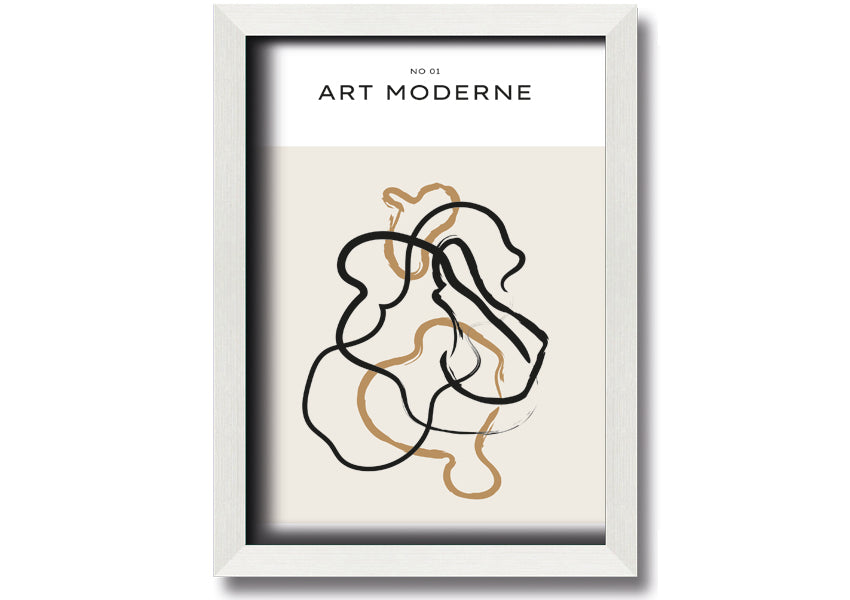 Modern Art Mix framed print in various frame colors, showcasing contemporary design, ready to hang.