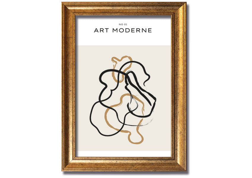 Modern Art Mix framed print in various frame colors, showcasing contemporary design, ready to hang.