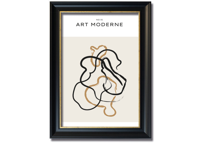 Modern Art Mix framed print in various frame colors, showcasing contemporary design, ready to hang.