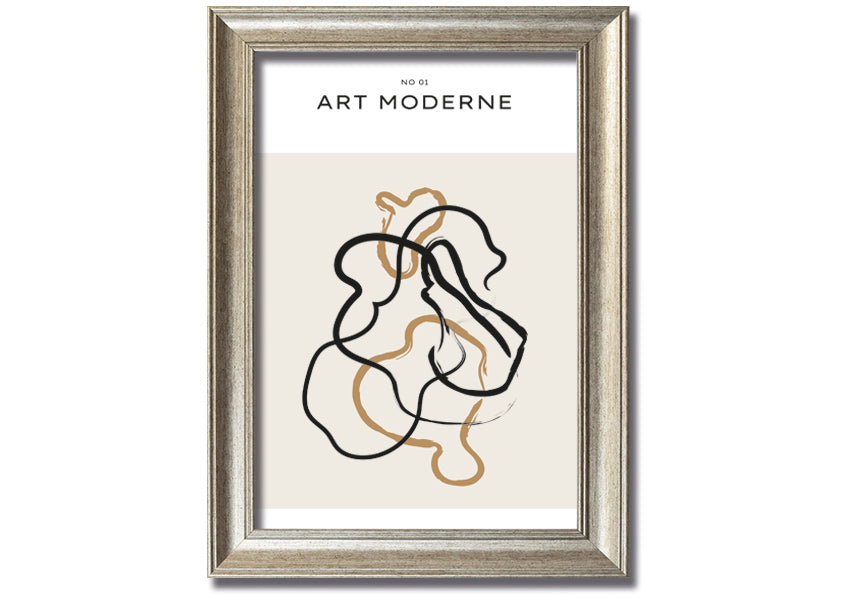 Modern Art Mix framed print in various frame colors, showcasing contemporary design, ready to hang.