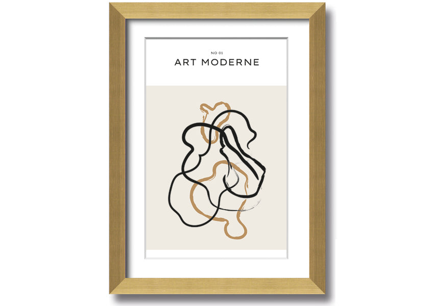 Modern Art Mix framed print in various frame colors, showcasing contemporary design, ready to hang.