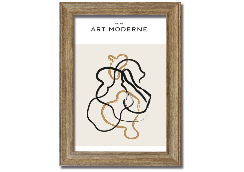 Modern Art Mix framed print in various frame colors, showcasing contemporary design, ready to hang.