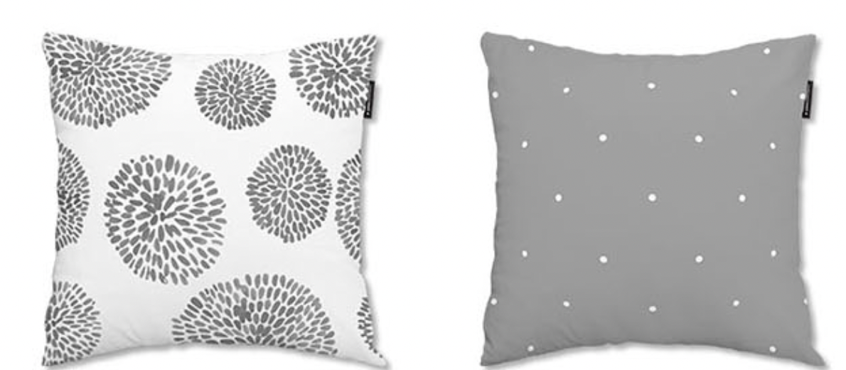 Modern Dandelion cushion featuring a double-sided design in high-quality microfibre, perfect for home decor.