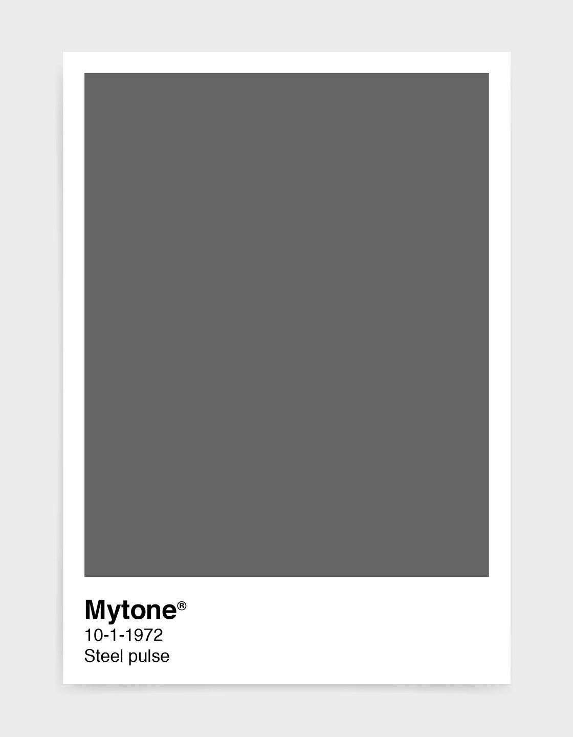 Mytone Colour Swatch showcasing 49 vibrant color options and personalized text examples.