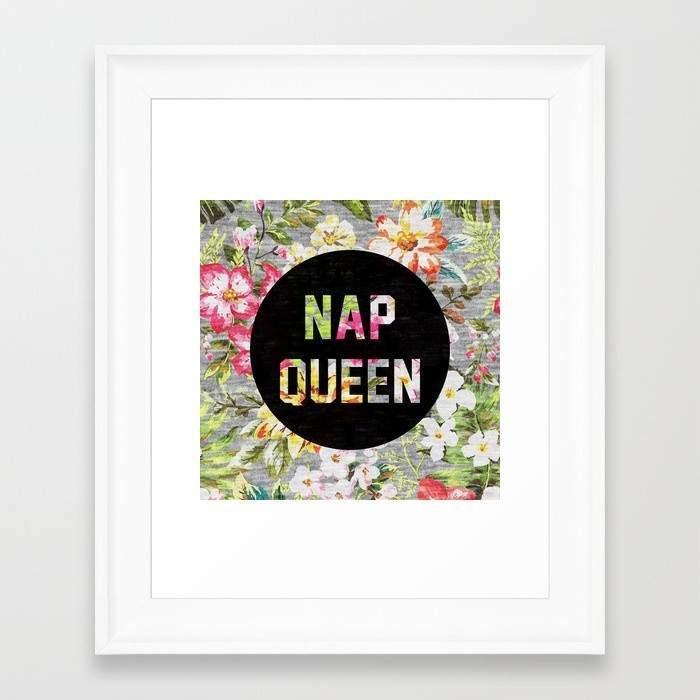 Nap Queen art print frame made of solid wood with a contemporary angular design, featuring shatterproof acrylic and a smooth gesso finish.