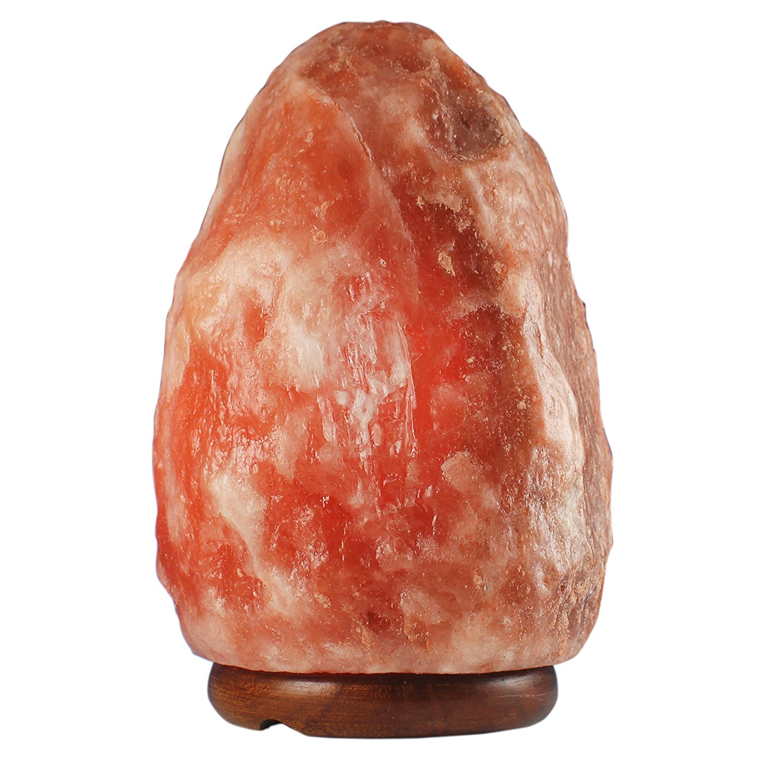 Natural Himalayan Salt Lamp, hand-carved with unique shape and warm amber glow, perfect for home decor and wellness.