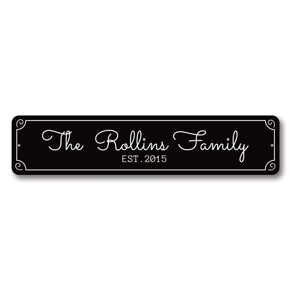 Customizable Newlywed Sign made of high-quality aluminum, featuring elegant design suitable for home decor.