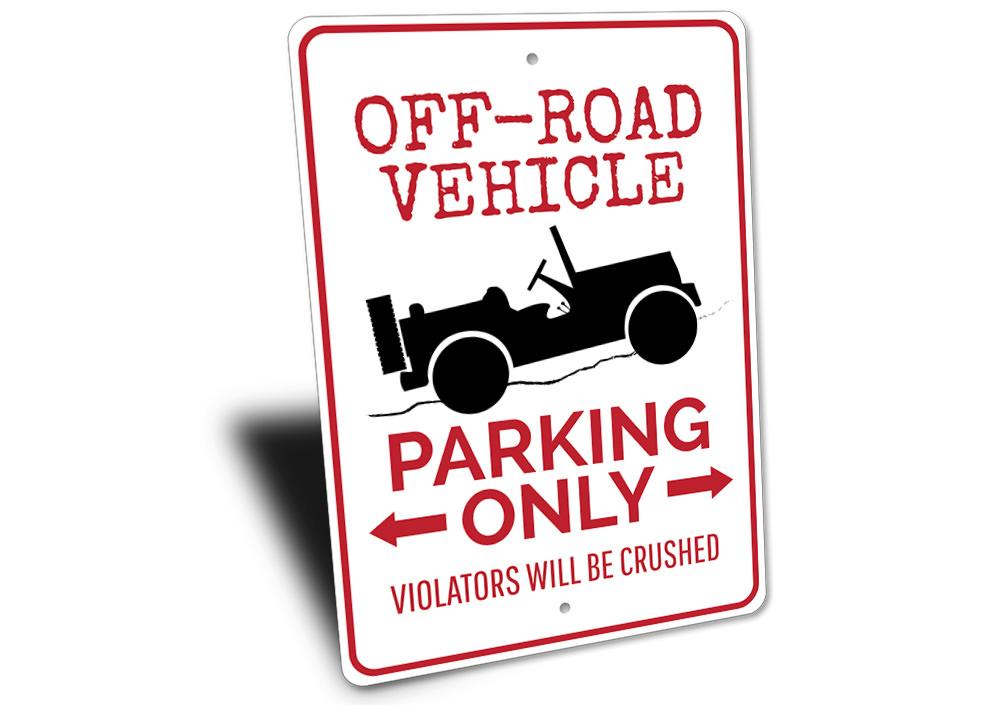 "Off-Road Vehicle Parking Sign"