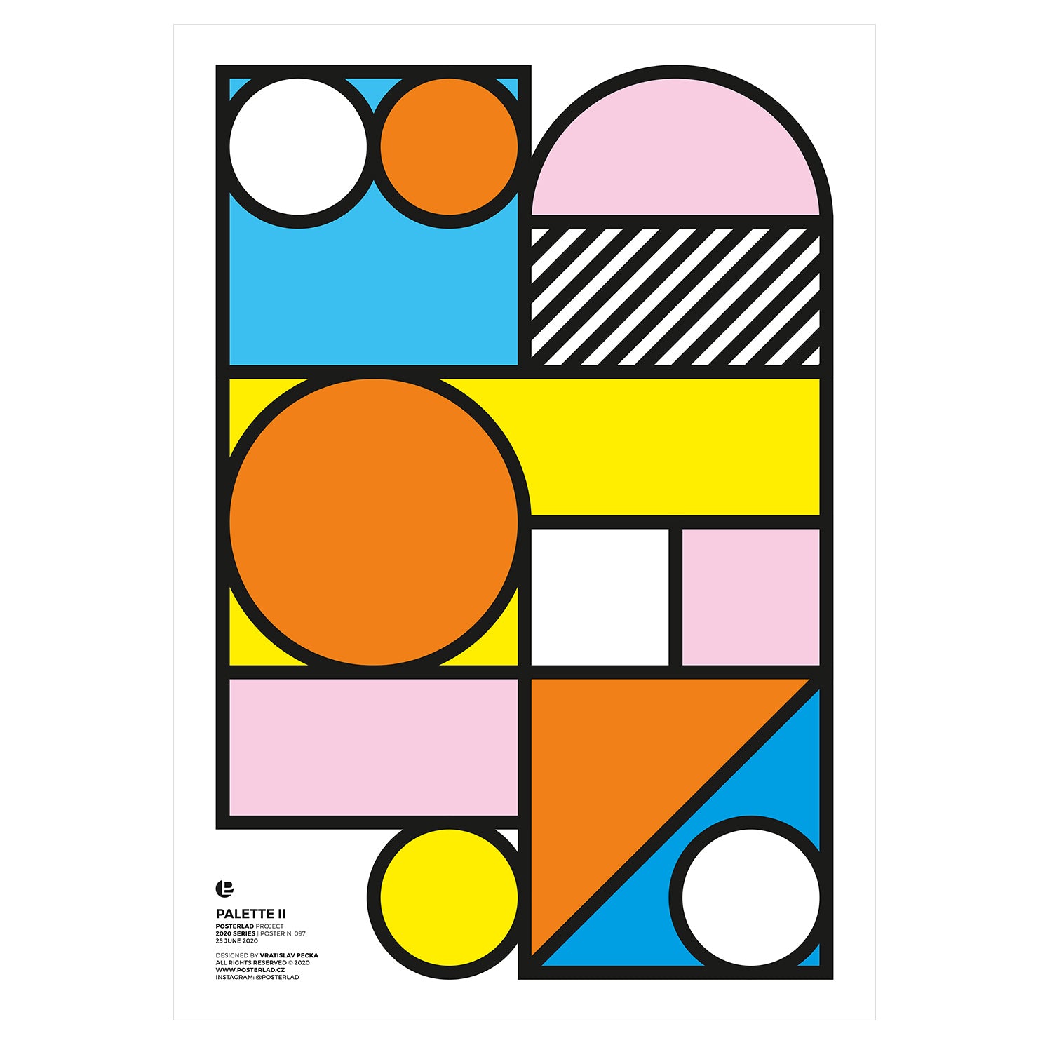 Palette II colorful poster on thick matte paper, showcasing vibrant artwork perfect for home or office decor.