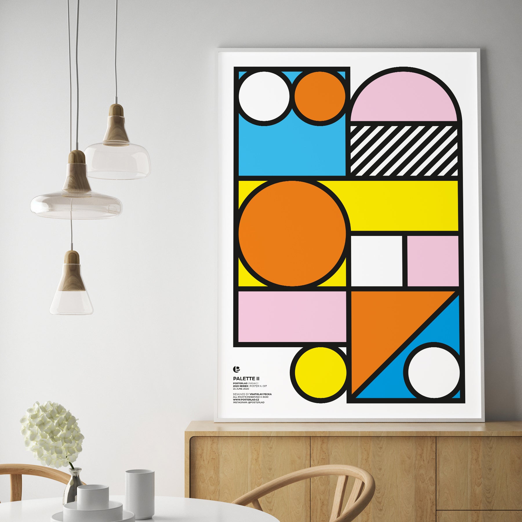 Palette II colorful poster on thick matte paper, showcasing vibrant artwork perfect for home or office decor.