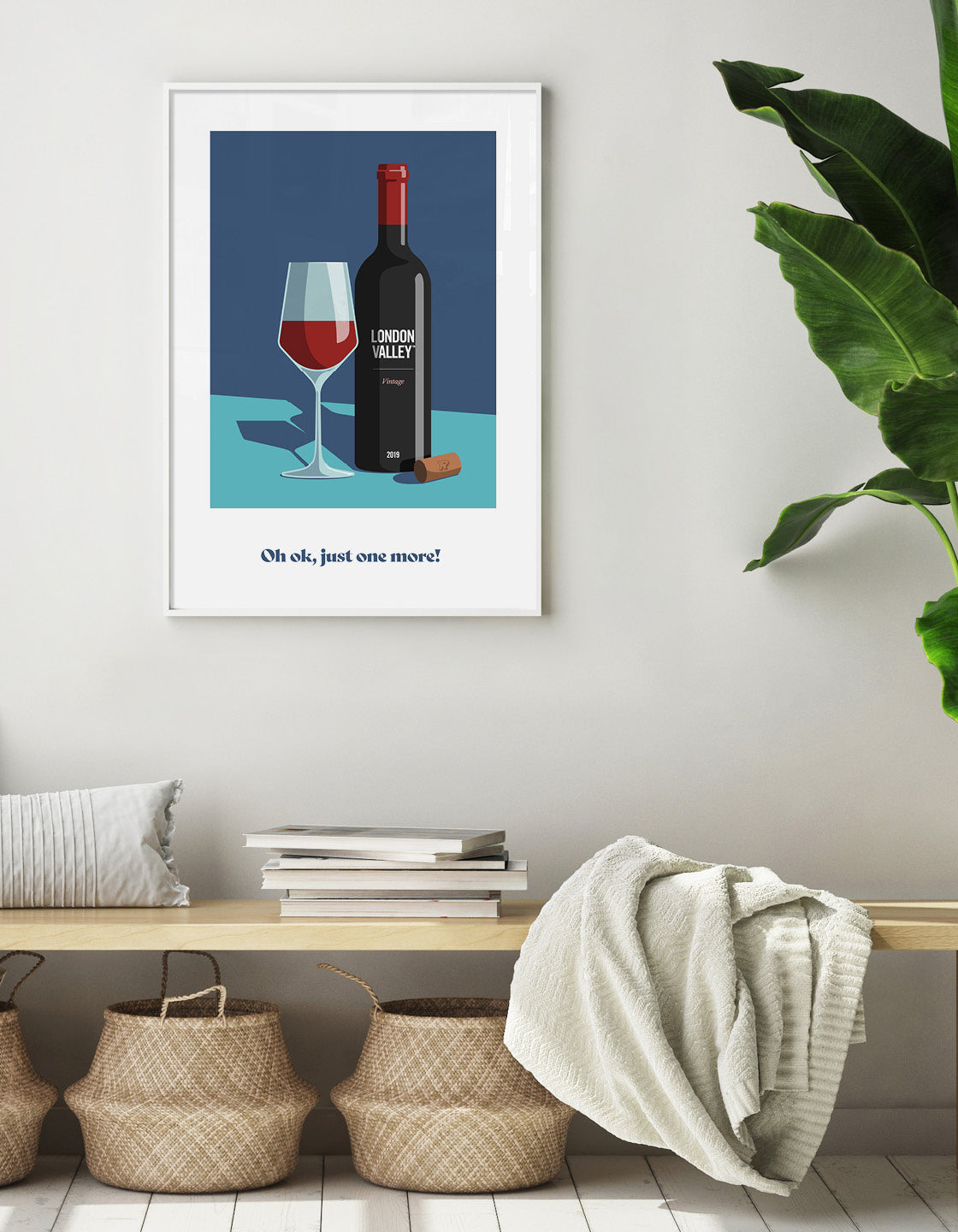 A beautifully designed personalised bottle of red wine featuring customisable titles and elegant label art.